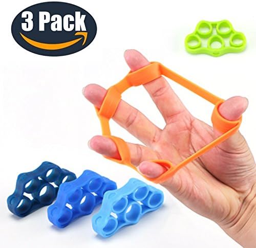 Finger Exerciser (3pcs) Finger Finger Grip Intensifier Strength Trainer Holdera Rthritis Carpal Tunnel Tunnel Exercise Guitar and Rock Climbing