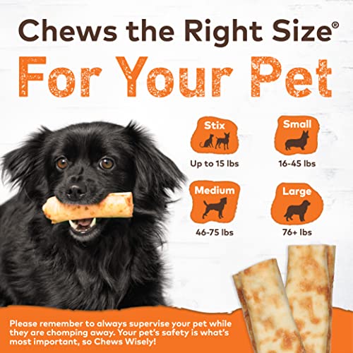 EARTH ANIMAL No Hide Small Chicken Flavored Natural Rawhide Free Dog