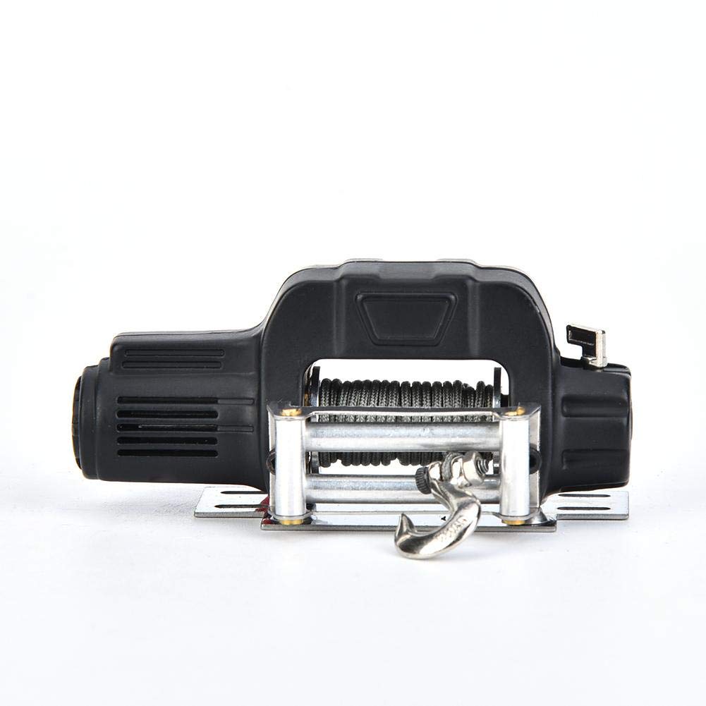 RC Winch Controller, 1/10 RC Crawler Car Winch Remote Controller Receiver Compatible with SCX10 D90 D110 TF2 for TRX4(Black)