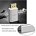 ChampSun [Newest Version-Aluminum Alloy Shell] DP to HDMI, the Smallest Gold Plated DisplayPort to HDMI 4K UHD 3840x2160@30Hz HDTV Adapter Converter Male to Female with Audio (Silver)