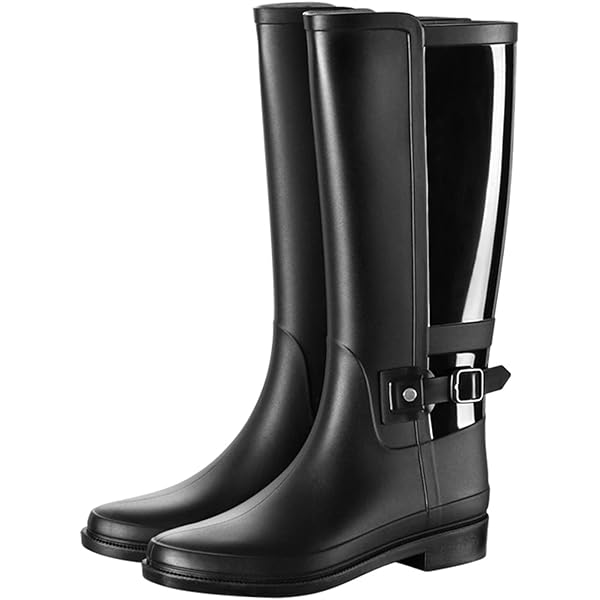 Amazon.com | Hunter Footwear Women's Refined Tall Gloss Rain