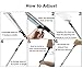 Gonicc 63 inch Professional Adjustable Garden Leaf Rake, Expanding Metal Rake - Adjustable Folding Head From 7 Inch to 22 Inch. Collect Leaf Among Delicate Plants,Lawns and Yards, Hand Garden Scissors