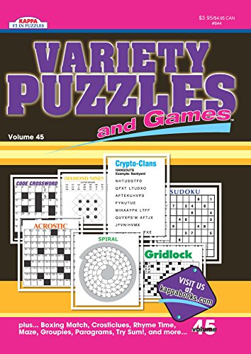 Variety Puzzles and Games Puzzle Book-Volume 45