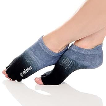 Toe socks for women with grip bottoms
