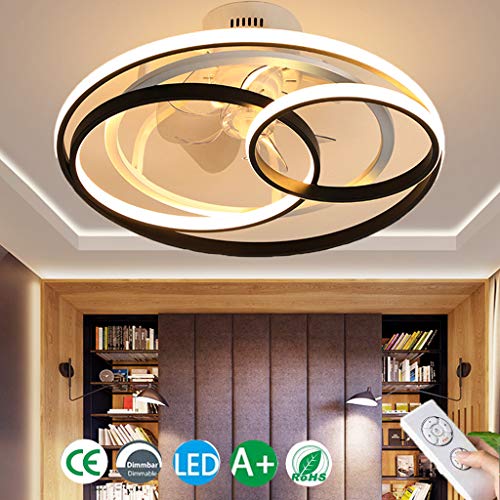 LED-plafondventilatoren Met afstandsbediening Stille Plafondlamp met verlichting Dimbare 3000K-6000K Fan kroonluchter… - Afbeelding 3