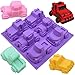 Efivs Arts 6 Truck Jeep Car Shape Silicone Cake Baking Mold Cake Pan Muffin Cups Handmade Soap Molds Biscuit Chocolate Ice Cube Tray DIY Mold