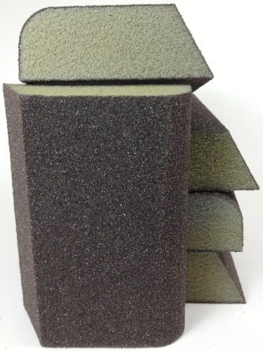 4 Sided Combo Shape Drywall Sanding Block, 5 Per Pack (60 Grit Medium)