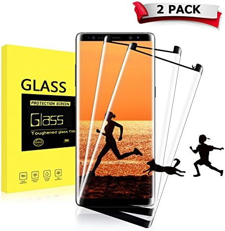 tengsu Screen Protector for Galaxy Note 8 (2-Pack), [Care Fridendly] [3D Touch Compatible] HD Clear and Bubble-Free Tempered Glass Screen Protector