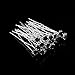 AKOAK 20 Pcs/Lot Women Wedding Bridal Clear Crystal Rhinestone Rose Flower Hair Pin Clips Hair Accessories Jewelry Barrettes Headwear（Black）