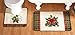 Christmas Floral Bathroom Mats- Set of 2