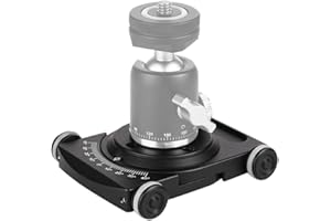 Yoidesu Camera Table , Skater , Camera Slider , Mobile Rolling Slider Car Skater Video Track Rail with 360 Degree Swivel,Mini Ball Head,DSLR Rig Film Camera