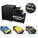 DEVAISE 3-Drawer Mobile File Cabinet with Lock, Legal/Letter Size, Black