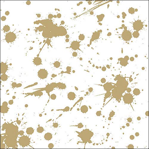 Paper Napkins Lunch/Festival/Party/Approx. 33 x 33 cm Splash Gold Autumn Winter Christmas – Ideal as a Gift and Table Decoration
