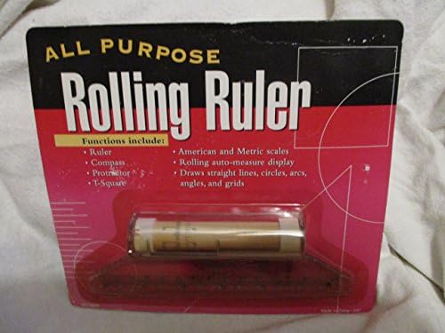 All Purpose Rolling Ruler Compass Protractor T-Square