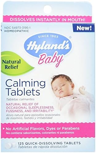Hyland's Homeopathic Baby Calming Tablets, 125 Count (3 pack) by Hyland's Homeopathic