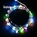 LIDORE Micro LED 20 Multi Color String Lights with Timer, Battery Operated on 7.87ft Long Silver Color Ultra Thin Copper Wire