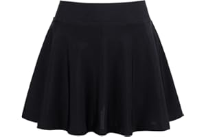 JESKIDS Pleated Skirts Girls' Tennis Skirts Golf Skort Athletic Dance Running School Sport Skirts with Shorts