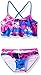 Kanu Surf Big Girls' Alice Palms Flounce Bikini Swimsuit, Blue/Pink, 14