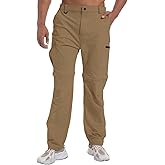 Mens Outdoor Hiking Pants Convertible Lightweight Water Resistant Quick Dry Zip Off Fishing Travel Camping Tactical Pants