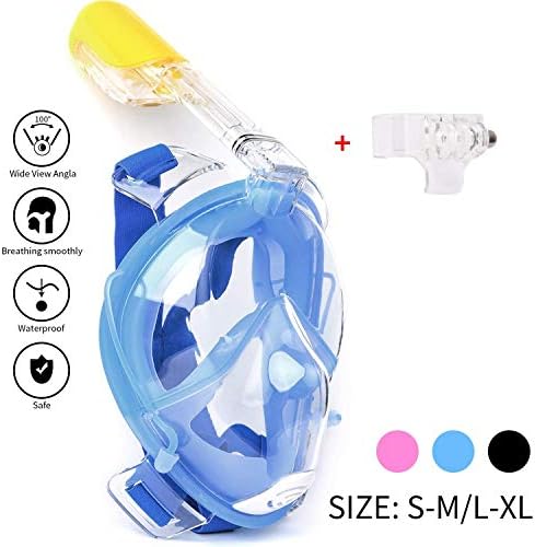 SFUN Snorkeling Mask,Full Face Snorkel,180° Panoramic Full Face Snorkel