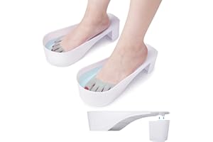 Yokilly Toe Nail Soaking Bowl, 2 PCS Toenails Soak Off Bowl, Shoe Design Foot Bath Soak Tub Bowl, Acetone Proof Pedicure Foot Spa Nail Soaker Bowl for Soak Off Dip Powder Gel Polish Remover (White)