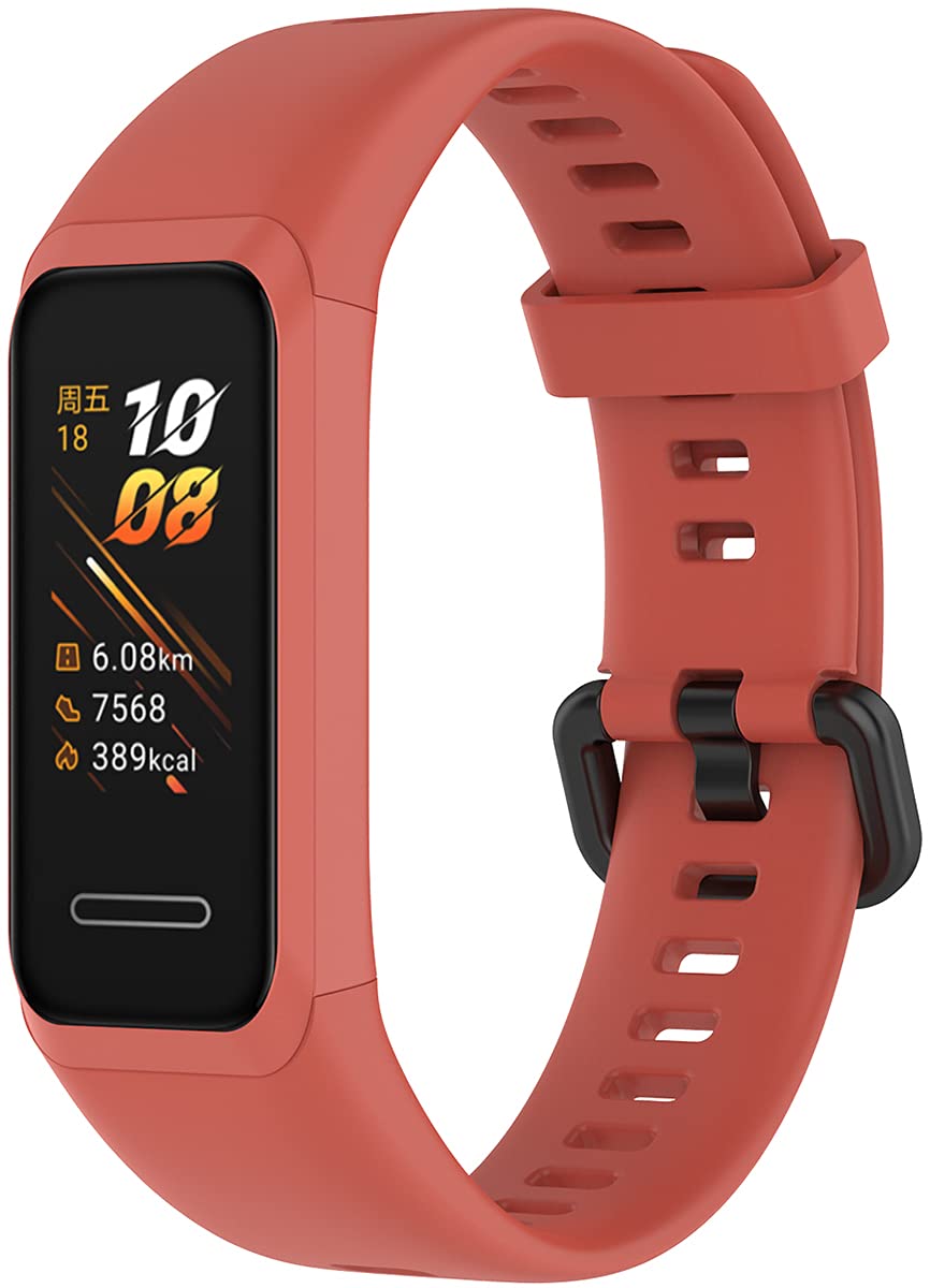 Shieranlee Sport Watch Strap Compatible with Huawei Band 4/Honor 5i Activity Tracker - Blue, TPU Silicone, 22mm, Waterproof, Adjustable, Replacement Band