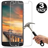 [3 Pack] Moto Z2 Force Screen Protector Tempered Glass [9H Hardness][Bubble Free] HD Clear Tempered Glass Screen Protector Film for Motorola Moto Z2 Force Edition/Moto Z Force (2nd Generation)