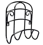 Liberty Garden 231 Wall Mount Decorative Wire Garden Butler Hose Hanger, Black