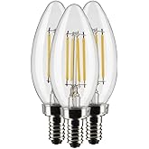 Satco S21367 4 Watt B11 LED; Clear; Candelabra Base; 90 CRI; 3000K; 120 Volt; 3-Bulbs