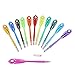 Jiulyning Peacock Feather Pattern Colored Gel Ink Pen, Fine Point 0.38mm, Pack of 12