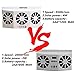 FERRYONE Solar Powered Car Window Air Vent Ventilator,with Three-headed Fan,Clear The Car Smell,Protect Electrical Appliances in The Car,Suitable for All Cars