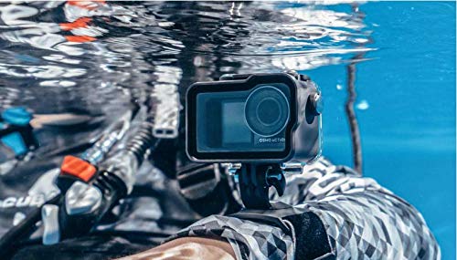 OSMO Action Waterproof Case 60M Depth Waterproof, Original DJI OSMO Action Accessory Part 12, with Luckybird USB Reader