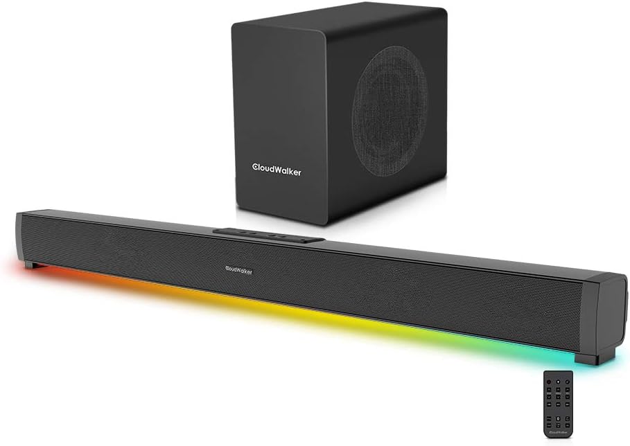 CloudWalker BÜRST E3000 100W 2.1 Channel Bluetooth 5.0 Soundbar with Subwoofer & LED Lights