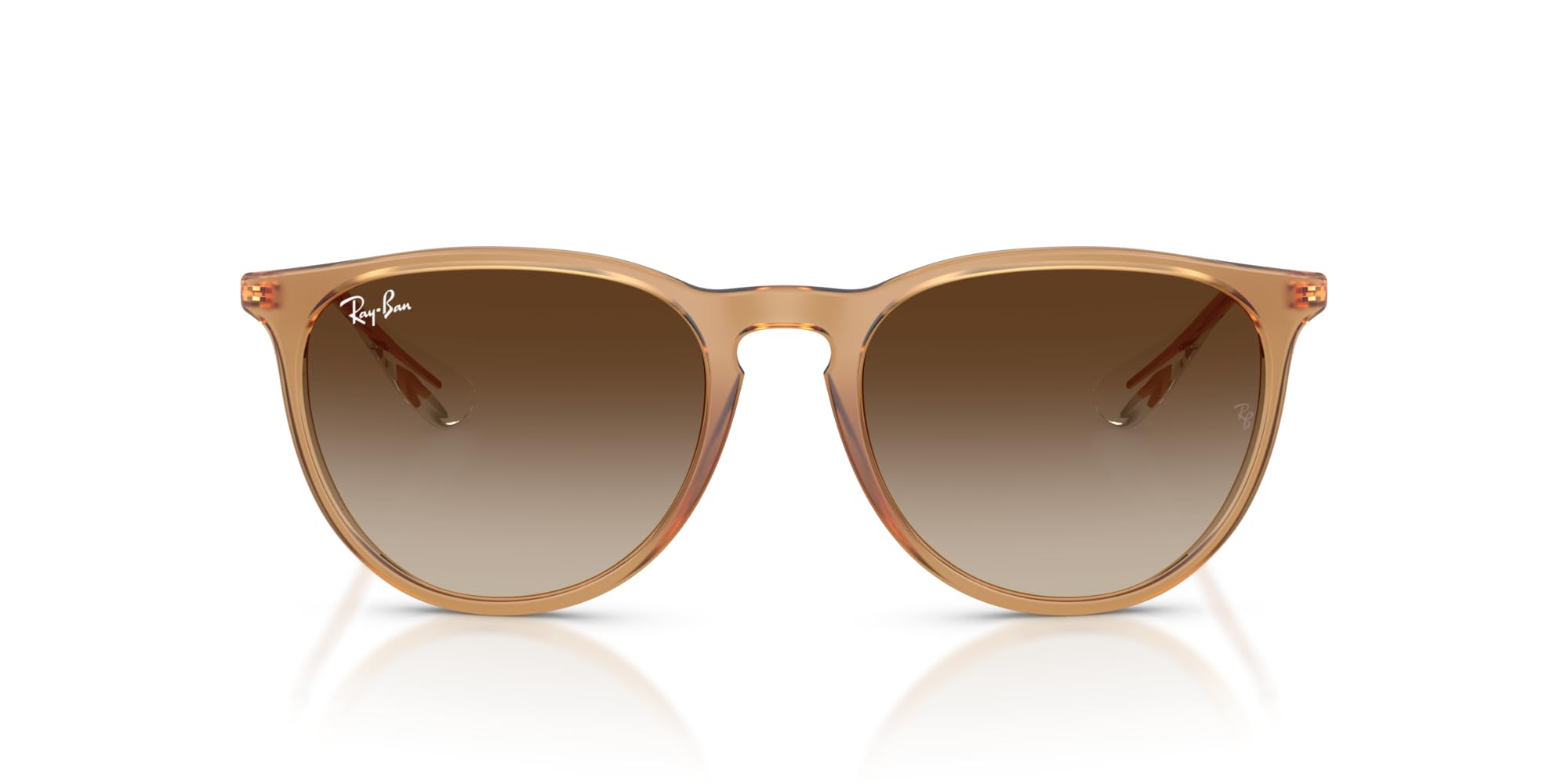 Ray-Ban RB4171F Erika Low Bridge Fit Sunglasses, Rubber Beige/Brown Gradient, 57 mm Image