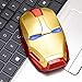 Avengers Endgame Iron Man Mouse Wireless Mouse Ergonomic 2.4 G Portable Mobile Computer Click Silent Mouse Optical Mice with USB Receiver Gaming Mouse (Gold)thumb 4
