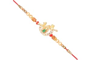 Shree Krishna Ji Rakhi For Brother Rakshabandhan Handmade Rakhi For Bhai Bhaiya Small Big Bro Thread (Design 8)