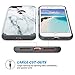 ULAK Slim Case for iPhone 7 Plus, Dual Layer Anti-Scratch Protective Hybrid Hard Back Cover and Soft Shock-Absorption TPU Bumper Case for Apple iPhone 7 Plus 5.5 inch, Marble Pattern