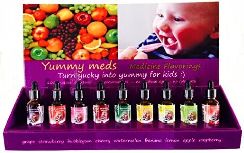 Pharmacy Prescription Flavoring Drops for Baby Child Kids Bad Tasting Medicines (Bubblegum)