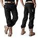 CRYSULLY Black Pants Men Casual Tactical Cargo Pants Cotton Stretch Man Military Hiking Trousers 9 Pockets 38
