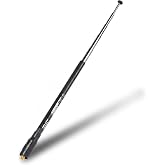 HYS 70-1000MHz Wide Band Telescopic Antenna SMA-Female Mobile Radio Antenna for BaoFeng UV5R UV5RE BF-888S Series Kenwood Quansheng TK11 UVK5 UVK6 Series Two Way Radios HT Scanner