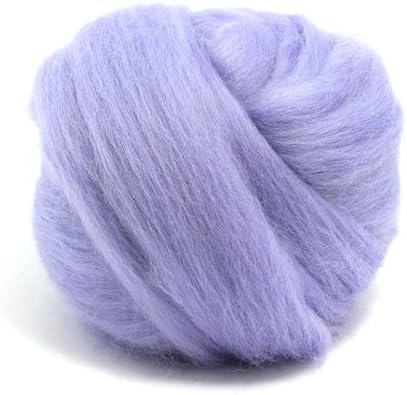 50g Dyed Merino Wool Top Roving Hyacinth Purple Dreads 64's for Felting Spinning