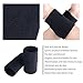 HBY 3 Pairs Long Athletic Thick Cotton Wristband Sweatband for Sports