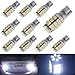 AUTOUS90 10 x RV Trailer T10 921 194 168 2825 42-SMD 12V Backup Reverse LED Pur White Lights Bulbs