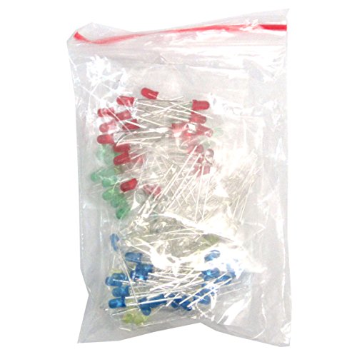 WINGONEER Electronic Components Package(Total 1390 PCS) - LED Diodes 30 Values Resistors,Electrolytic Capacitor Package Ceramic Capacitors Common Diodes Common Transistor