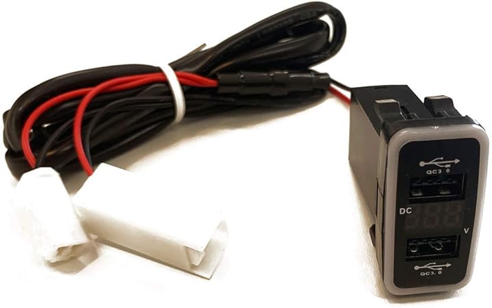 Amazon トヨタ カローラフィールダー Qc3 0 Usb クイックチャージ スイッチホール パネル Aタイプ 充電 シガーソケット充電器 車 バイク