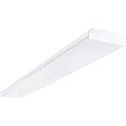 ANTLUX 4FT LED Wraparound Light 40W LED Garage Shop Lights, 40W 4400LM, 4000K, 4 Foot Wrap Around Fixture, 48 Inch Linear Strip Flush Mount Office Ceiling Lighting, 128W Fluorescent Tube Replacement