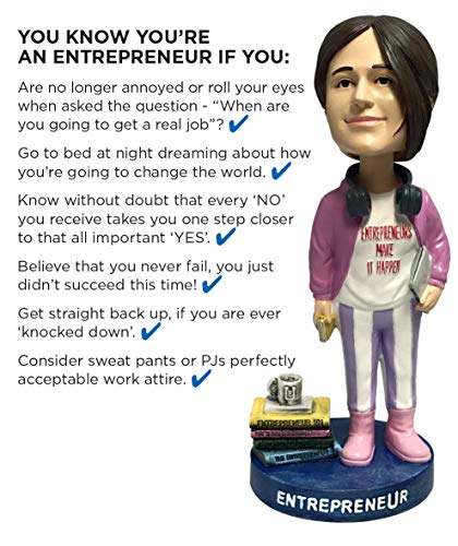Entreprenurim Bobbleheads | Hand Painted Entrepreneur Bobblehead Figure | Unique Novelty Gift Idea | Premium BobbleHead Figurines for Office & Car | Motivational Dashboard, Decor & Desk Ornament - Thumbnail 3