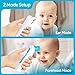 VITCHELO Digital Forehead Ear Thermometer for Newborn Baby Kids Adults Accurate Fever Tracking - FDA Approved Medical Grade Infrared Termometro with Color-Coded Display for Body Temperature Reading