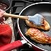 Spring Chef Spatula, Pastry Brush & Whisk, Silicone Set with Beechwood Handle, Blue
