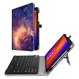 Fintie Asus ZenPad 3S 10 Z500M / ZenPad Z10 ZT500KL Keyboard Case - Slim Fit Folio Stand Cover w/Detachable Wireless Bluetooth Keyboard for Verizon Asus ZenPad Z10 / 3S 10 9.7-Inch Tablet, Galaxy